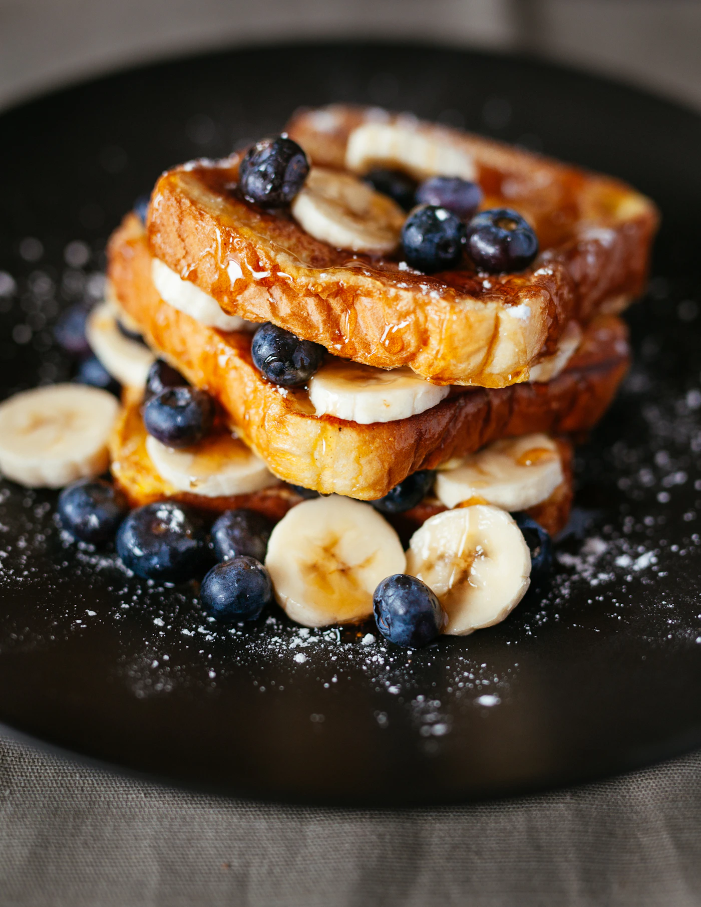 Toast dolce con frutta